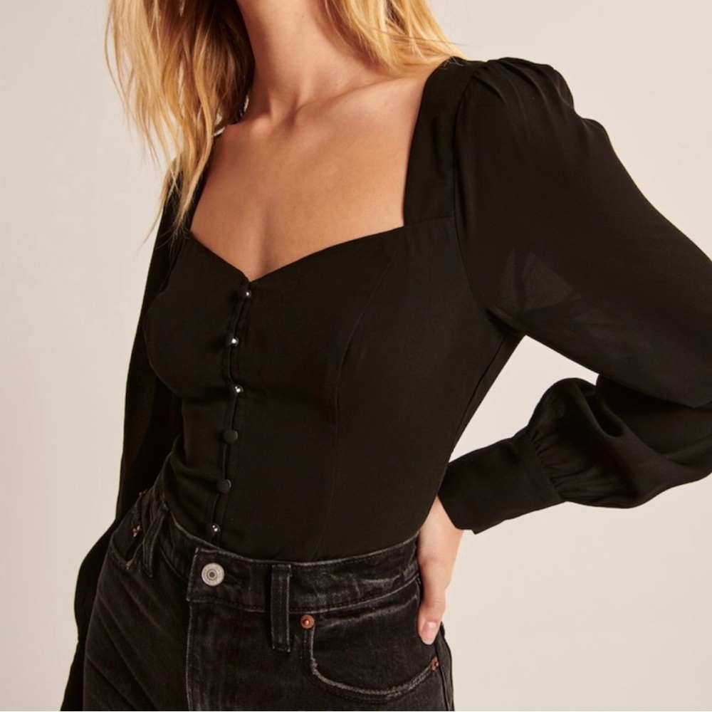 Abercrombie button corset top